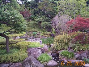 Japanese garden at shrine